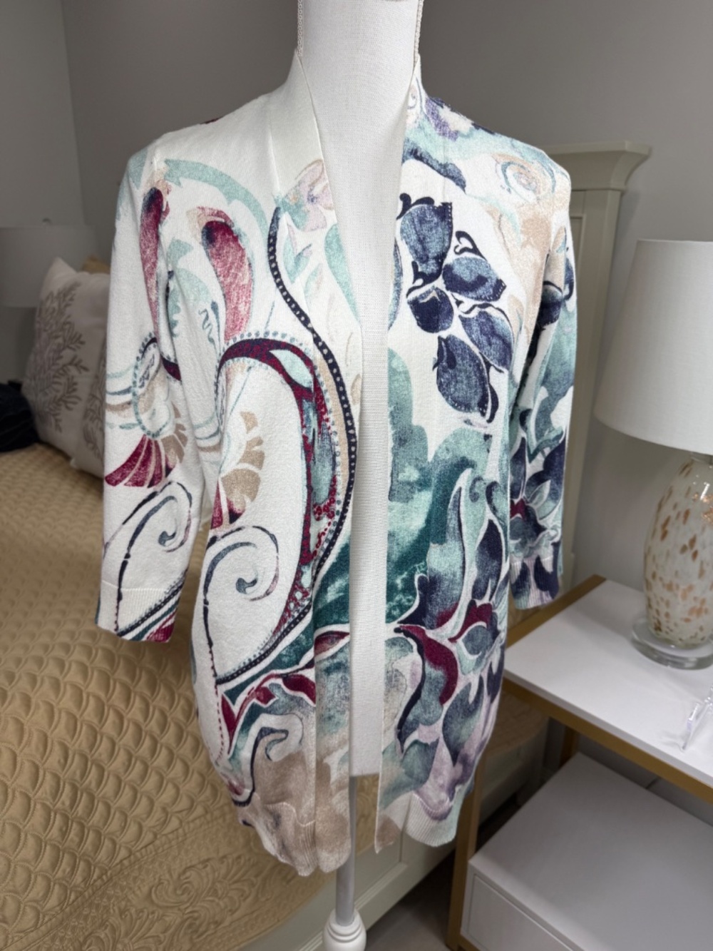 Chico's Open Front Cardigan Sweater